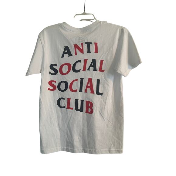 NWOT Anti Social Social Club White Short Sleeve Tee Shirt Size Small - Picture 2 of 4